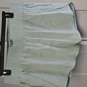 Mint Green Women's Shorts With Built In Bike Shorts